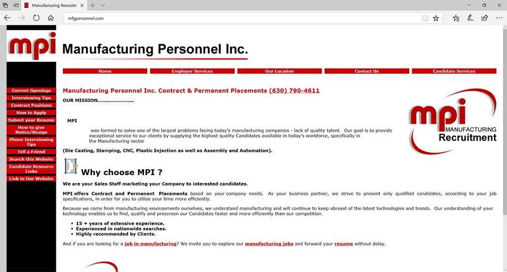 Manufacturing Personnel Inc